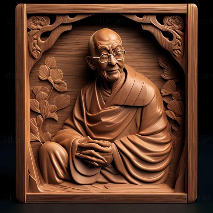 3D model Dalai Lama Tibetan (STL)